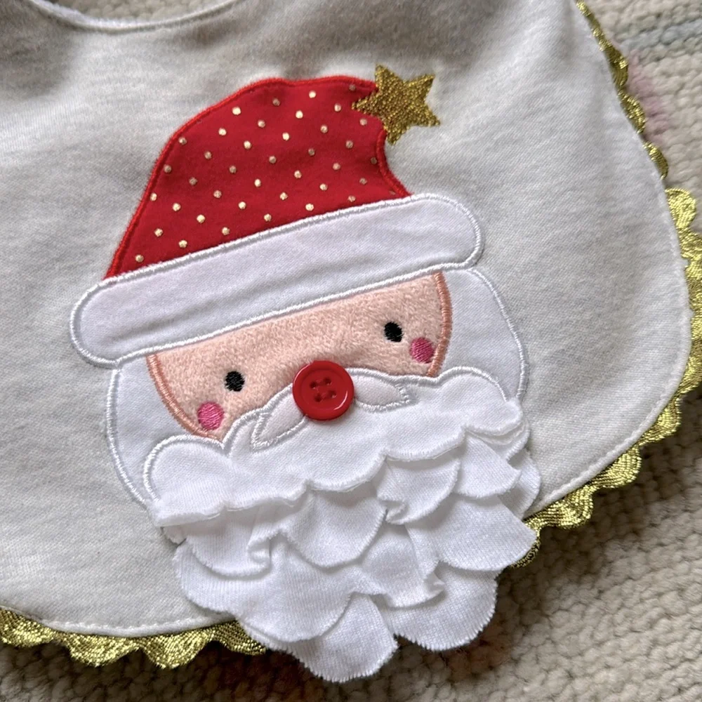 Santa Baby Bib